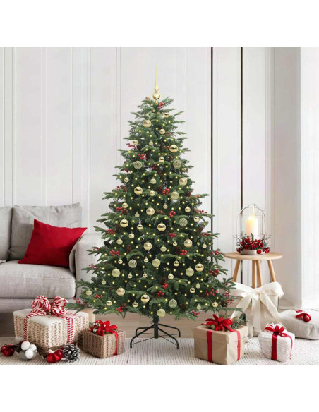 Albero di Natale artificiale con 300 LED Verde 180 cm