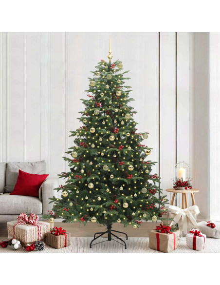 Albero di Natale artificiale con 300 LED Verde 240 cm