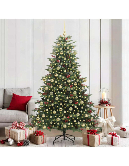 Albero di Natale artificiale con 300 LED Verde 210 cm