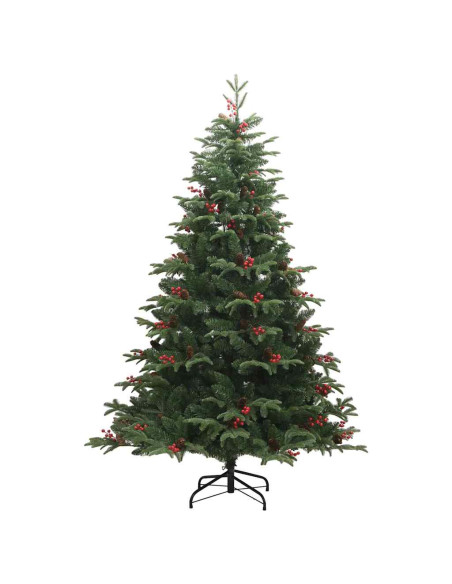 Albero di Natale artificiale con 300 LED Verde 210 cm