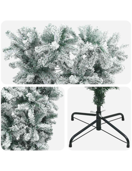 Albero di Natale artificiale capovolto 120 cm PVC e Acciaio