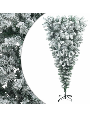 Albero di Natale artificiale capovolto 210 cm PVC e Acciaio