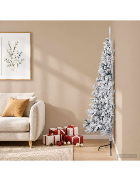 Albero di Natale artificiale 180 cm PVC e Acciaio