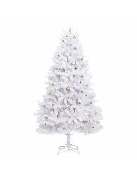 Albero di Natale Artificiale con Rami Pieghevoli Bianco 300 cm