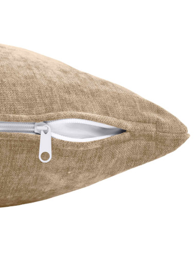 Federa 2 pz HEERLEN Tortora 40 x 40 cm Tessuto Chenille