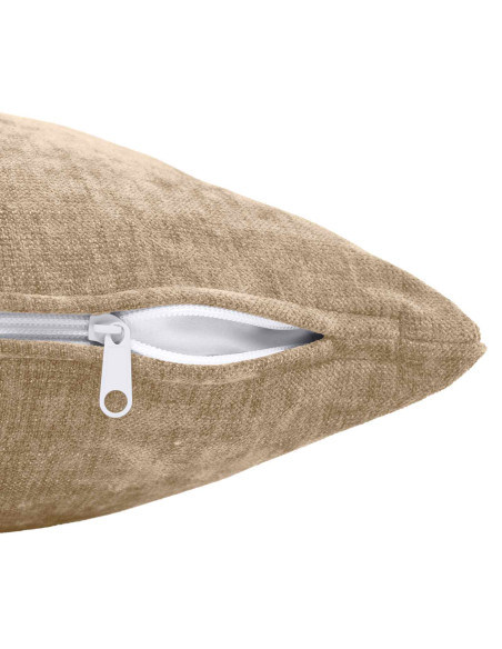 Federa 2 pz HEERLEN Tortora 40 x 40 cm Tessuto Chenille