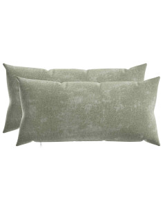 Federa 2 pz HEERLEN Verde 40 x 80 cm Tessuto Chenille 2
