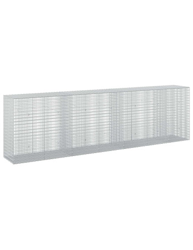 Gabione con Filo da 5 mm e Rete da 5x2,5 cm 350x50x100 cm