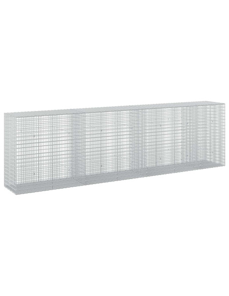 Gabione con Filo da 5 mm e Rete da 5x2,5 cm 350x50x100 cm