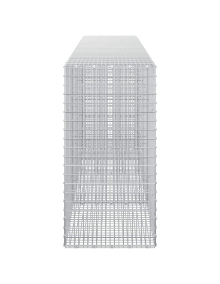 Gabione con Filo da 5 mm e Rete da 5x2,5 cm 350x50x100 cm