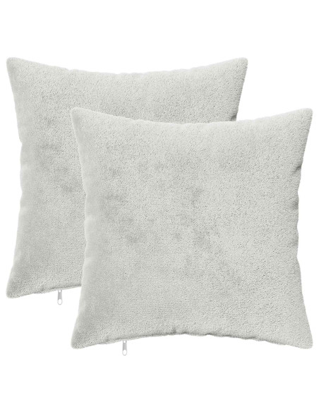 Federa 2 pz HEERLEN Grigio Chiaro 50 x 50 cm Flanella