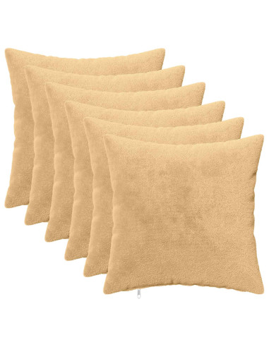 Federa 6 pz HEERLEN Tortora 50 x 50 cm Flanella
