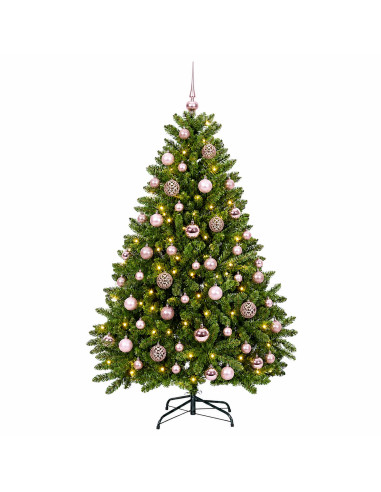 Albero di Natale artificiale verde chiaro con palline 270 cm