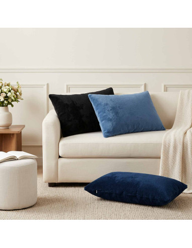 Federa 6 pz HEERLEN Blu navy 50 x 70 cm Flanella