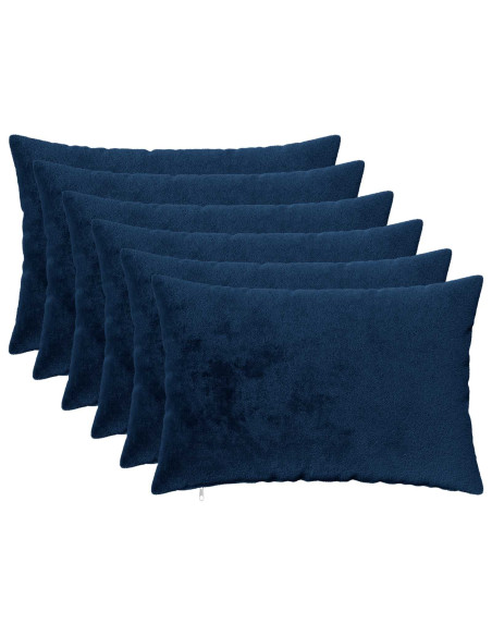 Federa 6 pz HEERLEN Blu navy 50 x 70 cm Flanella