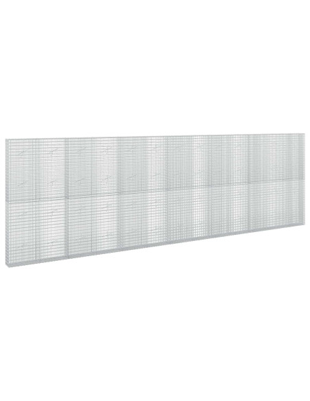 Gabione con filo da 3,5 mm e rete da 5x2,5 cm 650x20x200 cm