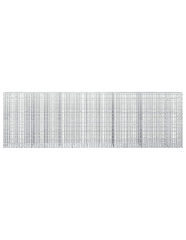 Gabione con filo da 3,5 mm e rete da 5x2,5 cm 650x20x200 cm