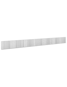 Gabione con filo da 3,5 mm e rete da 5x2,5 cm 1100x20x100 cm 2