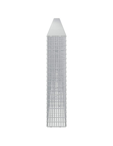 Gabione con filo da 3,5 mm e rete da 5x2,5 cm 1100x20x100 cm
