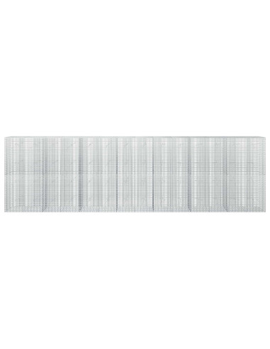 Gabione con filo da 3,5 mm e rete da 5x2,5 cm 700x20x200 cm