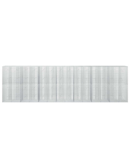 Gabione con filo da 3,5 mm e rete da 5x2,5 cm 700x20x200 cm