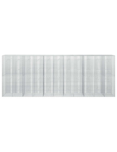 Gabione con filo da 3,5 mm e rete da 5x2,5 cm 550x20x200 cm