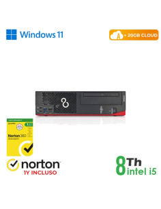 RINOVO PC FUJITSU REFURBISHED ESPRIMO D758-958 DT I5-8X00 DDR4 8GB SSD 256GB W11P NO DVD CLOUD20GB G