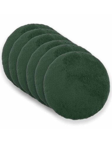 Federa 6 pz HEERLEN Verde Scuro Diam. 50 cm Bouclé