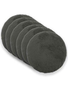 Federa 6 pz HEERLEN Grigio Scuro Diam. 50 cm Bouclé