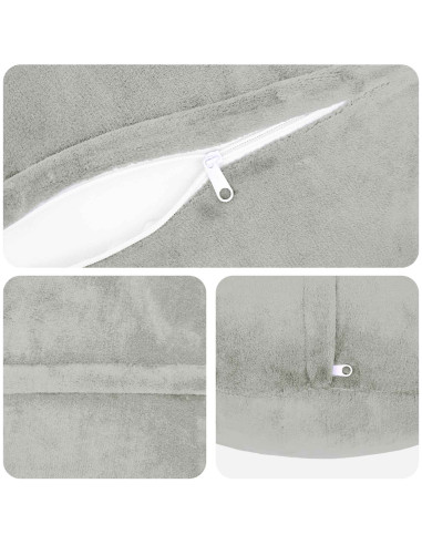 Federa 6 pz HEERLEN Grigio Chiaro Diam. 40 cm Flanella