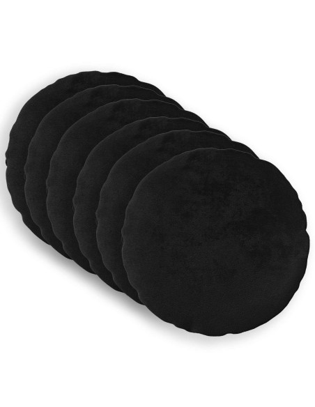 Federa 6 pz HEERLEN Nero Diam. 50 cm Flanella