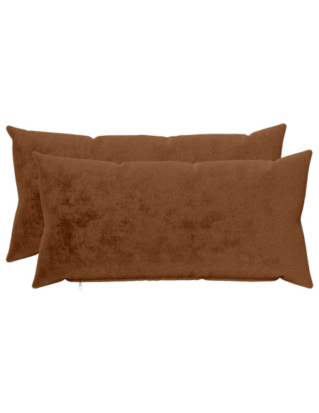 Federa 2 pz HEERLEN Marrone Chiaro 40 x 80 cm Flanella