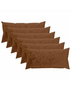 Federa 6 pz HEERLEN Marrone Chiaro 40 x 80 cm Flanella 2