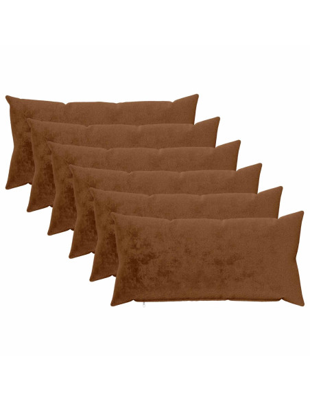 Federa 6 pz HEERLEN Marrone Chiaro 40 x 80 cm Flanella