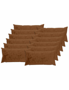 Federa 12 pz HEERLEN Marrone Chiaro 40 x 80 cm Flanella 2
