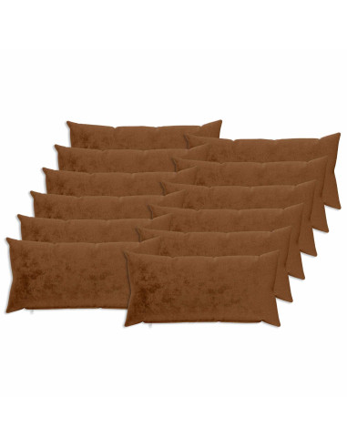 Federa 12 pz HEERLEN Marrone Chiaro 40 x 80 cm Flanella
