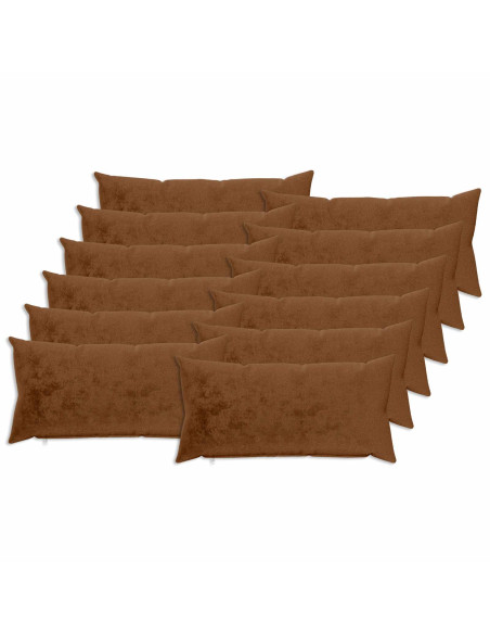 Federa 12 pz HEERLEN Marrone Chiaro 40 x 80 cm Flanella