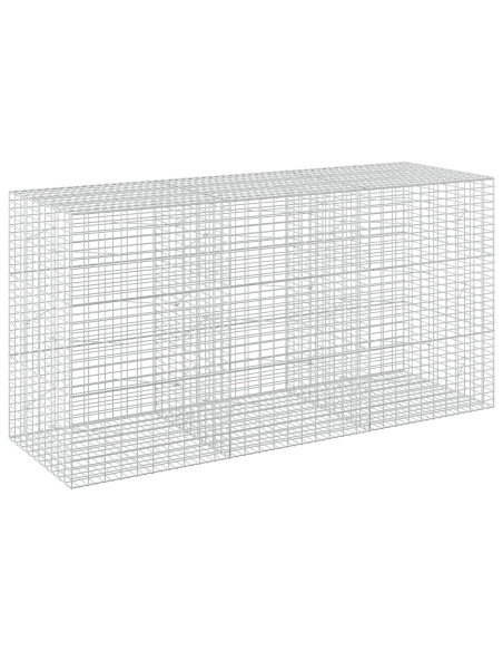 Gabione con Filo da 3,5 mm e Rete da 5x10 cm 300x100x150 cm
