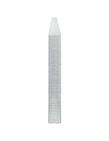 Gabione con filo da 3,5 mm e rete da 5x2,5 cm 1150x20x150 cm