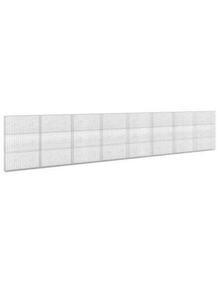 Gabione con filo da 3,5 mm e rete da 5x2,5 cm 800x20x150 cm