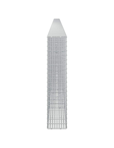 Gabione con filo da 3,5 mm e rete da 5x2,5 cm 1150x20x100 cm