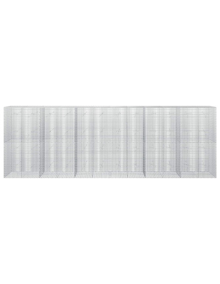 Gabione con filo da 3,5 mm e rete da 5x2,5 cm 600x20x200 cm