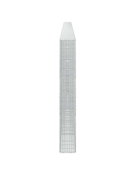 Gabione con filo da 3,5 mm e rete da 5x2,5 cm 850x20x150 cm