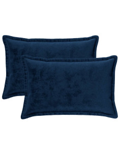Federa 2 pz HOUTEN Blu navy 40 x 60 cm Flanella 2