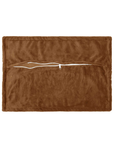 Federa 2 pz HOUTEN Marrone Chiaro 40 x 60 cm Flanella