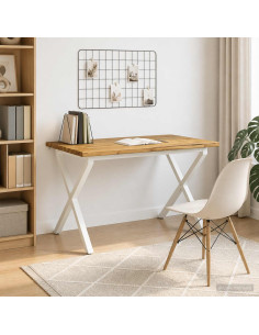 Tavolo da pranzo con bordo vivo 120 x 70 x 75 cm