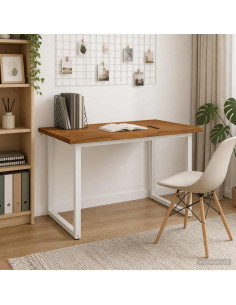 Tavolo da pranzo con bordo vivo 120 x 70 x 75 cm