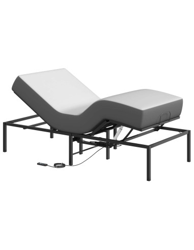 Telaio Letto Elettrico Regolabile Nero 200 x 80 x 33,5 cm