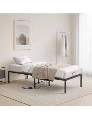 Telaio Letto Elettrico Regolabile Nero 200 x 80 x 33,5 cm
