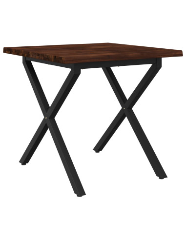 Tavolo da pranzo con bordo vivo 80 x 80 x 75 cm
